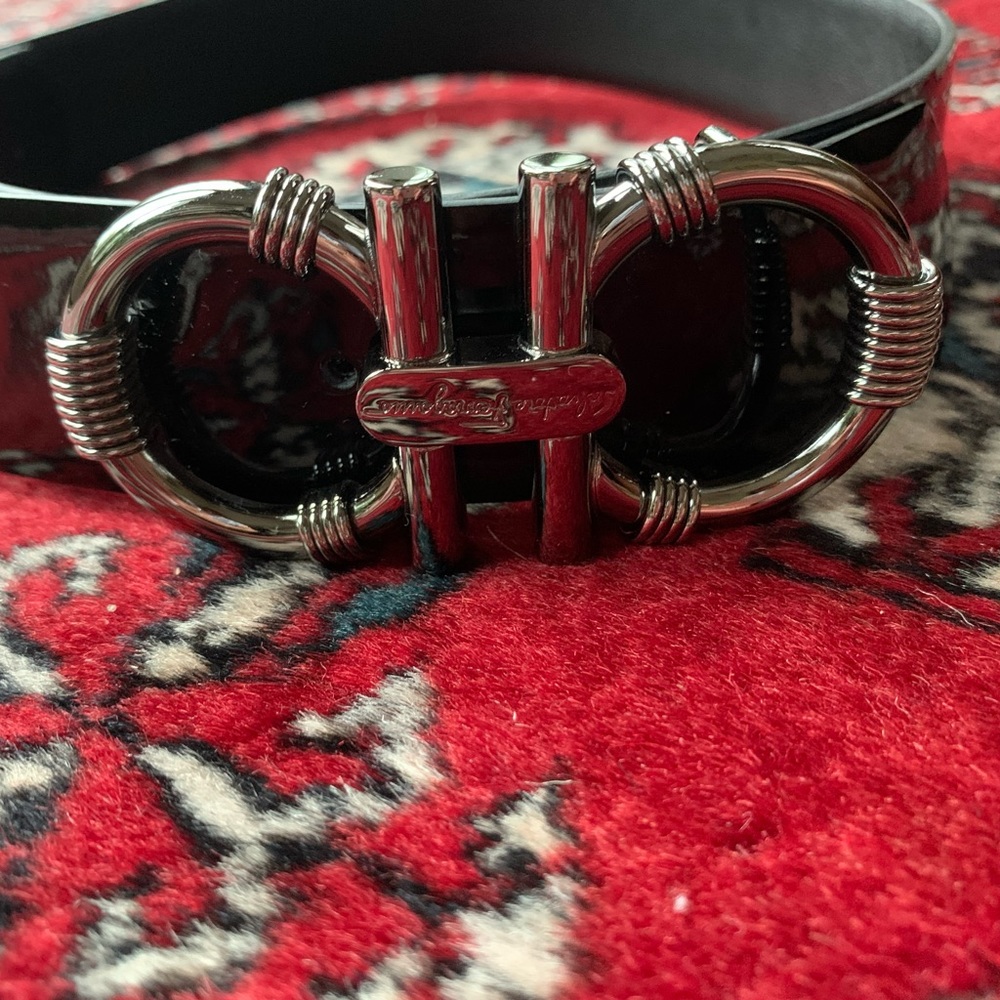 Ferragamo double side black belt